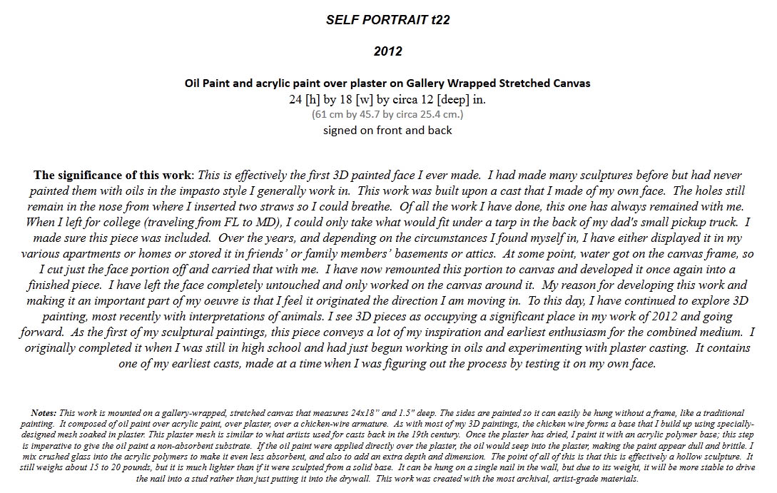 SELF PORTRAIT t22